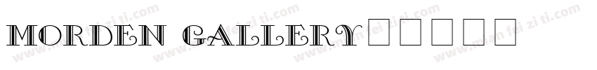 morden gallery字体转换
